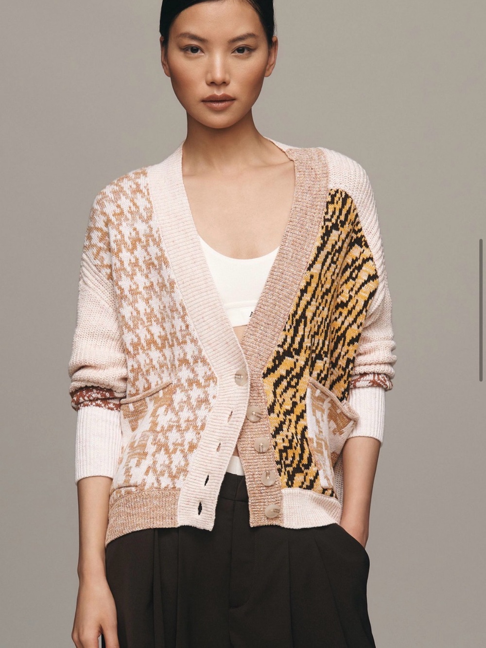 Mash up Tiger Knit Cardigan
